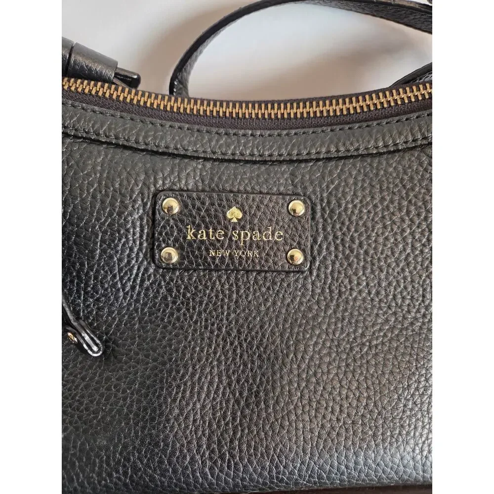 Kate Spade Berkshire Road Gabriella Pebbled Black Leather Purse Crossbody